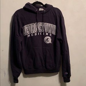 Authentic Georgetown University Champion Hoodie